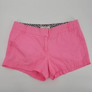 𝅺J. Crew Factory 100% Cotton Chino Broken-in Pink Shorts, Size 8